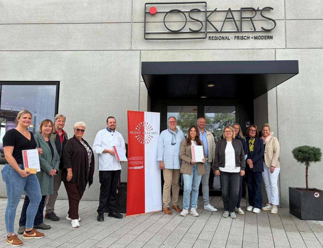 Urkundenübergabe "Hessen á la carte" im Lahntal Urkundenübergabe "Hessen á la carte" im Lahntal